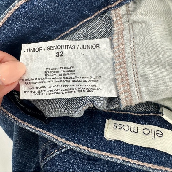 NWOT Ella Moss Floral Embroidered Ankle Jean Size 32 - Picture 15 of 15